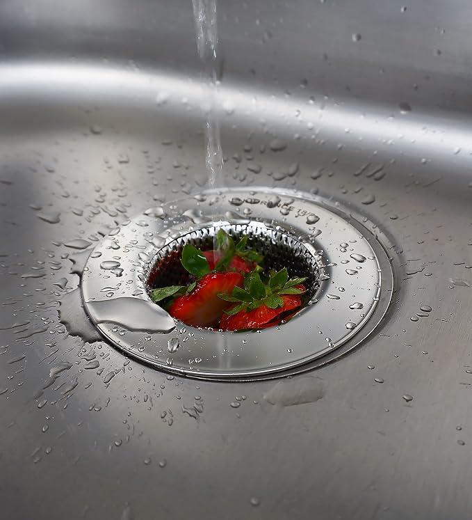 RSVP International Endurance® Stainless Steel Large Sink Strainer, 4.5" | Traps - Image 4