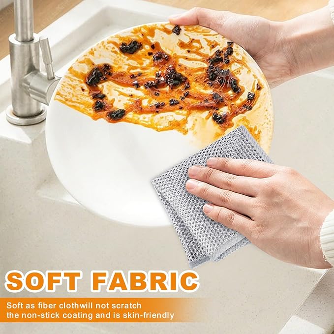 20 Pcs New Upgrade 3-Layer Metal Dish Cloth, 7.87x7.87 Inch Cleaning Cloth - Image 3