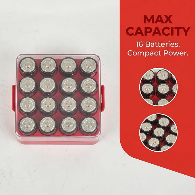 ALCYON Plastic Battery Organizer Storage Case - Image 7
