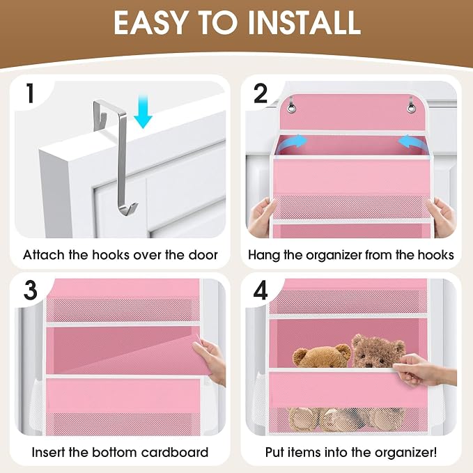 1Pack Over The Door Organizer Large Capacity Hanging Storage Room Organizer - Image 3