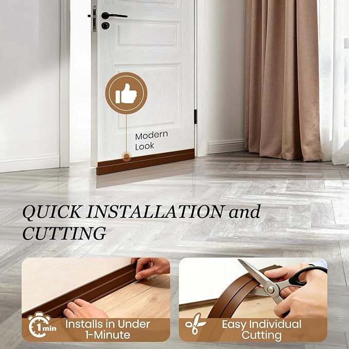4 Pack Door Draft Stopper, Door Sweep - Image 4