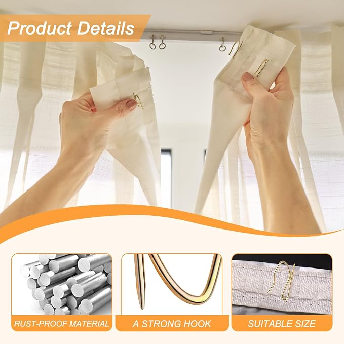 Metal Curtain Hooks - Image 4