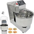 40L Stand Dough Mixer, Double-acting Double-speed Dough Machine with Variable Frequency for Commercial, Stand Spiral Food Mixer for Mixing Pizza Bread Dough in Restaurants Bakeries