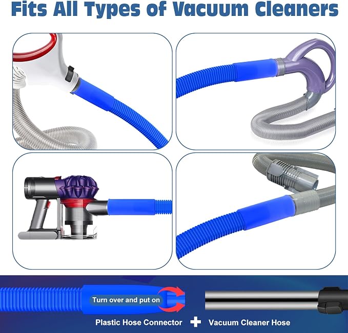 PetOde 2Pcs Dryer Vent Cleaner Kit Universal Vacuum Hose Attachment & Brush | - Image 4