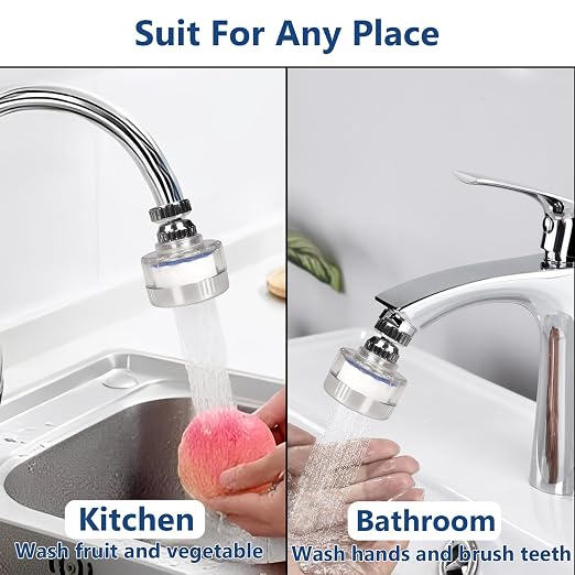 7Pcs Sink Water Filter with Filter Elements Set, Universal Sink Faucet Filter - Image 9
