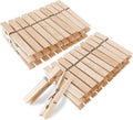 KTOJOY Wooden Clothes Pins, 50 Pack, 2.9 Inch, Large Natural Birchwood Rust by KTOJOY