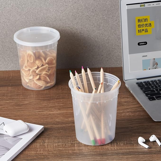 Plastic Deli Food Storage Soup Togo Containers - Image 6