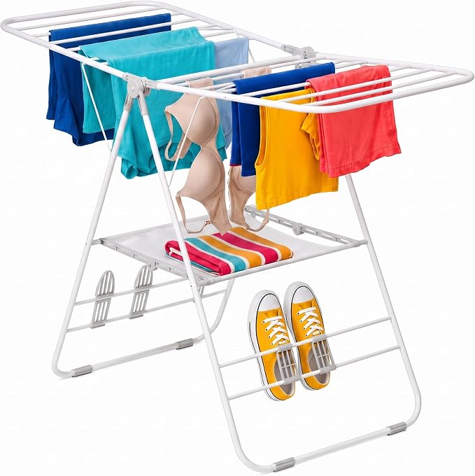 Honey-Can-Do Heavy-Duty Gullwing Clothes Drying Rack, 50 lb, 50 lb capacity by Honey-Can-Do