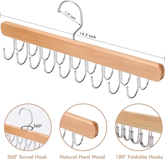 NECAMOCU 2 Pack Bra Hanger for Closet Organizer, Premium Tank Top Hangers | - Image 3