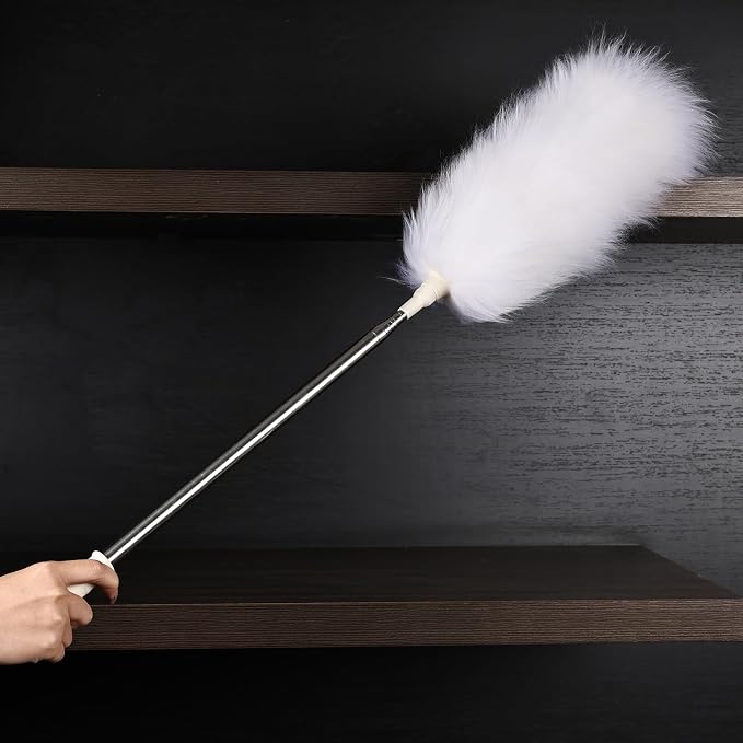 Extendable Lambswool Duster 29-110 Inch, Anti-Static Flexible Head, Stainless - Image 7