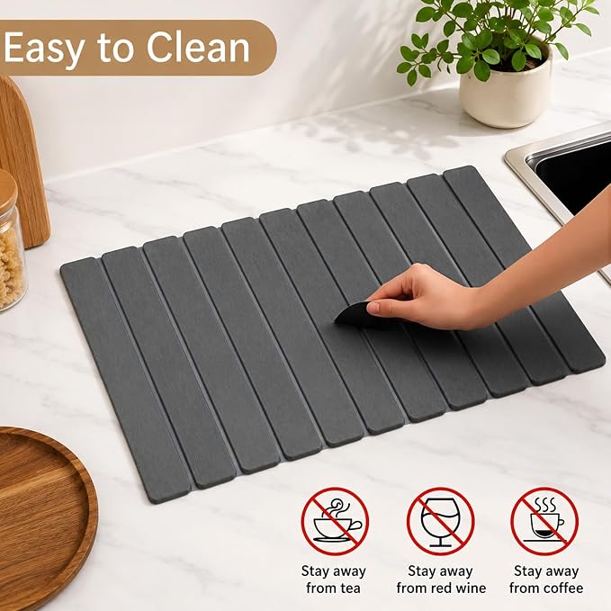 Extra Large Stone Dish Drying Mat - Image 6