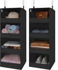 GRANNY SAYS 4-Shelf Hanging Closet Organizer, Foldable Storage, No-Sag Support by GRANNYSAYS