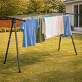 46ft Outdoor Clothesline Drying Rack, Heavy Duty Freestanding Laundry Rack by Unknown