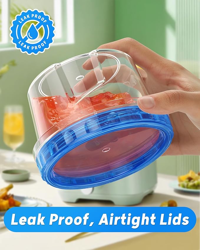 BiuLeon 12 Pack-16oz Freezer Storage Containers, Plastic Food Storage Containers - Image 5