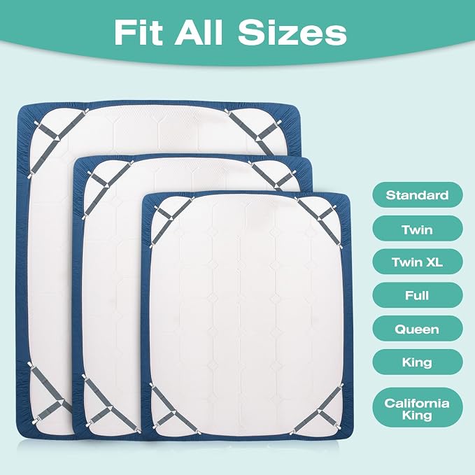 Bed Sheet Straps, Fitted Sheet Clips Sheet Straps, Say Goodbye to The Messy - Image 8