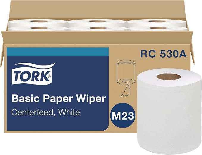 Tork Centerfeed Hand Towel White M23, 6 x 530 Towels by Tork