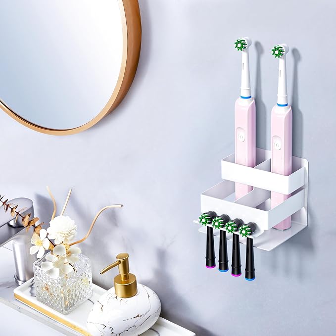 Electric Toothbrush Head Holder, Electric Toothbrush Holders Wall Mounted - Image 3