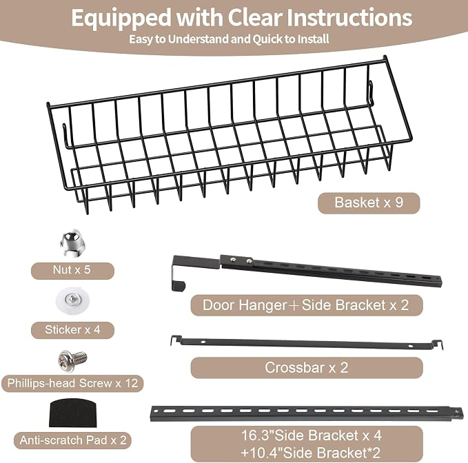 ElegantArray 9-Tier Pantry Door Organizer - Image 8