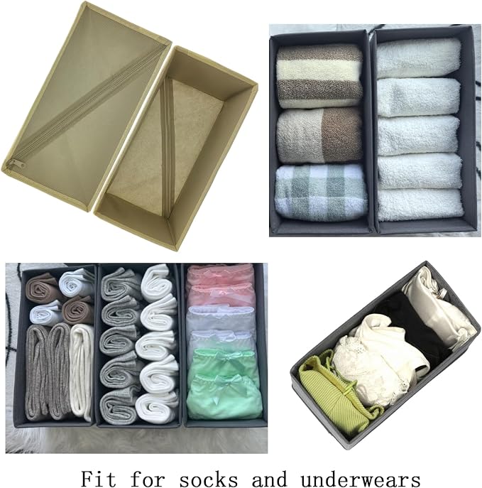 Bructhun Sock Drawer Organizer 9 Pack - Image 5