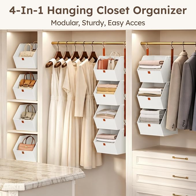 Hanging Closet Organizer 4 Tier - Image 4
