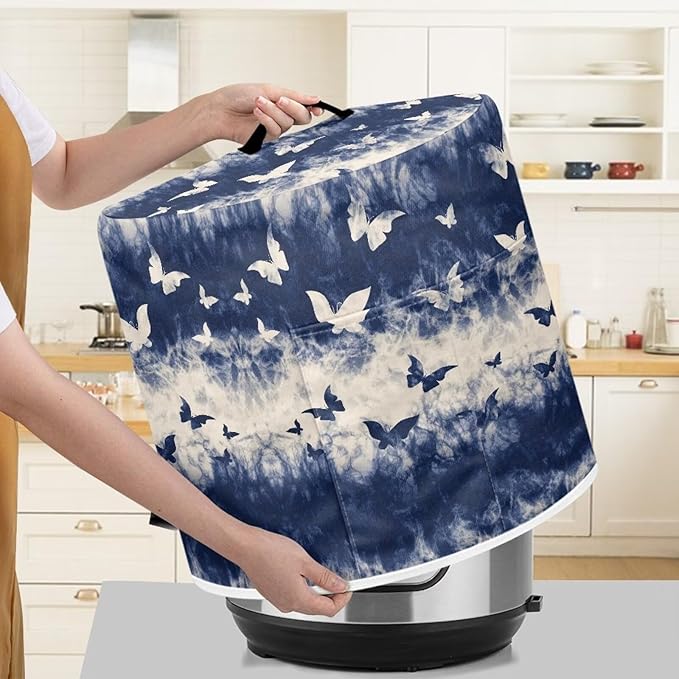 Butterfly Pressure Cooker Cover for 6 Quart Instant Pot and Air Fryer Accessories Hand Washable Cooker Cover Dust Cover for Appliance Storage Dust Resistant Keep Clean