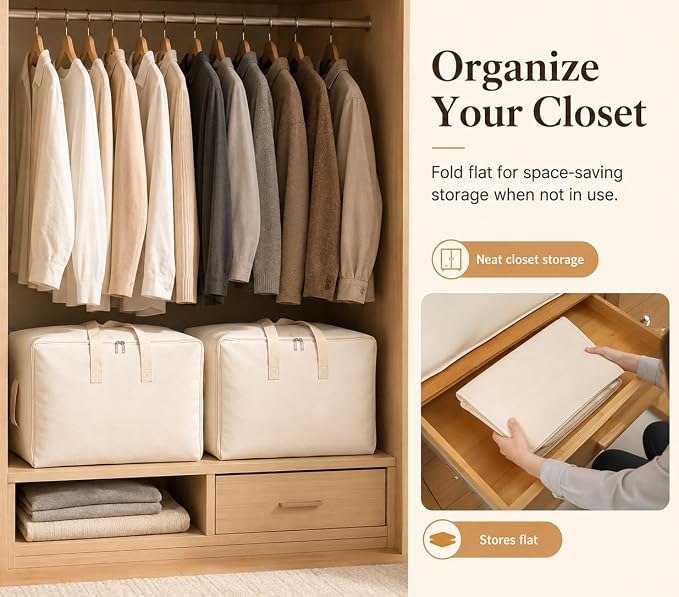 DoYiKe Soft Canvas Clothes Storage Bags - Image 4