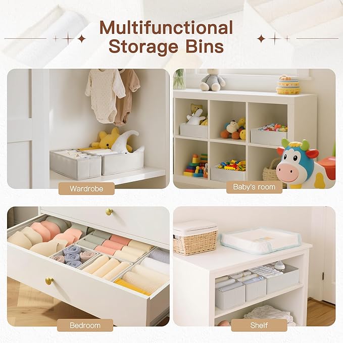 Drawer Organizer Clothes, 21 Pack Dresser Organizer - Image 5
