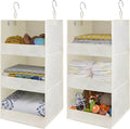 GRANNY SAYS 3-Shelf Hanging Closet Organizer, Foldable Storage, No-Sag Support by GRANNYSAYS