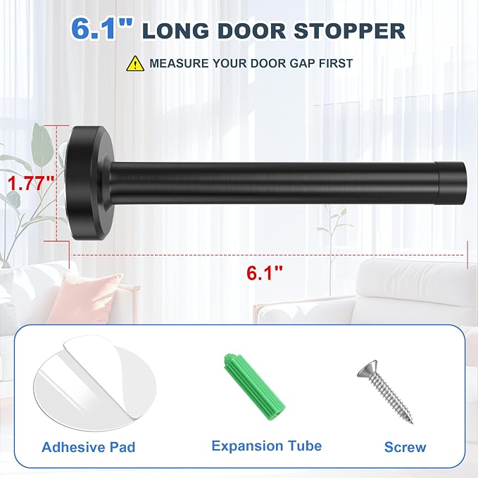 6.1 Inch Adhesive Door Stoppers - Image 2