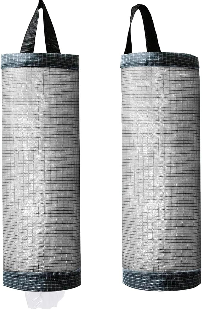 Plastic Bag Holder, Mesh Grocery Bag Holder Hanging Storage Bag Dispenser by TOGETRUEHOME