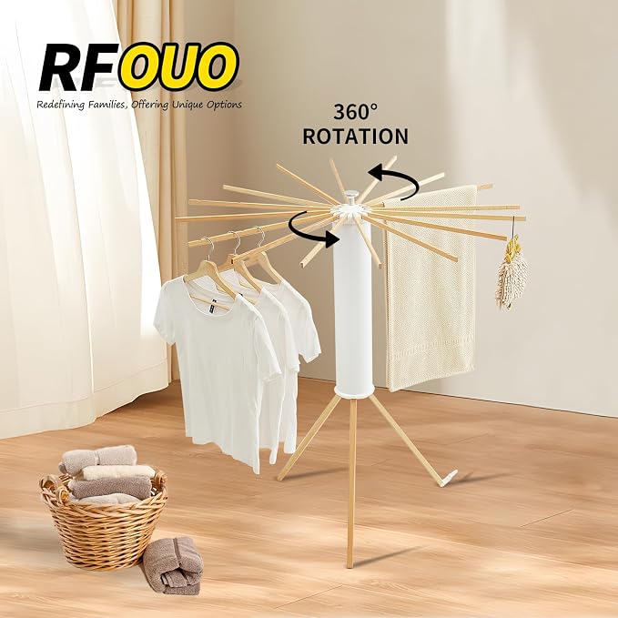 RFOUO Foldable Clothes Drying Rack Tripod - Image 4