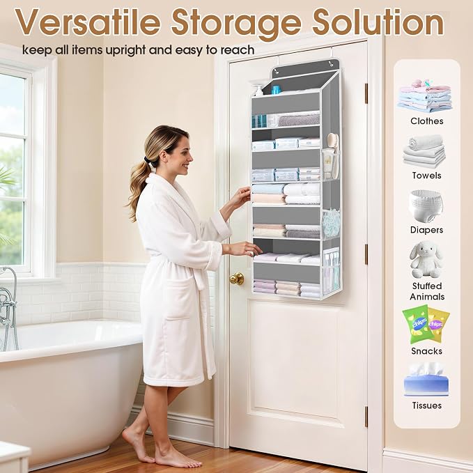 Over The Door Organizer Storage behind Door Hanging Organizer - Image 7