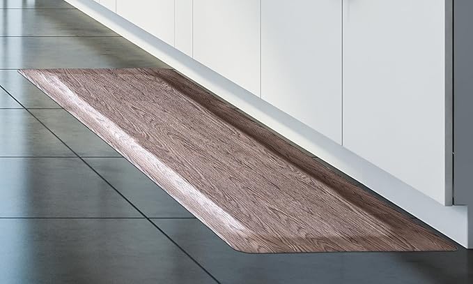 Rhino Mats, Softwoods Anti Fatigue Floor Mat, Commercial Grade Kitchen Mat, Standing Desk Mat, Office, Garage or Anywhere, Standing Comfort. (Driftwood, 3' x 8' x 1/2")