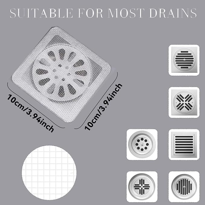 50 PCS Disposable Shower Drain Hair Catcher - Image 2