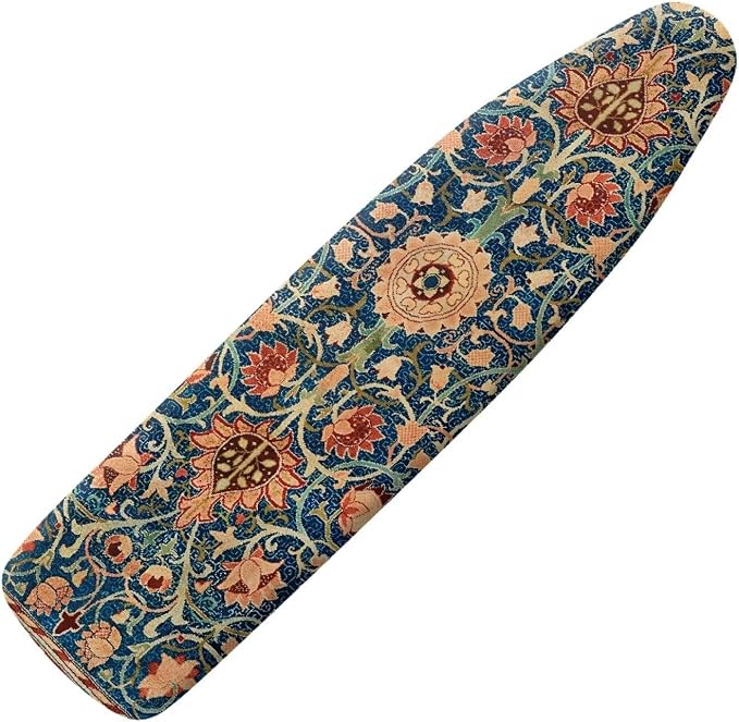 William Morris Pattern Polyester Ironing Board Cover Hook & Loop Elastic Edge by PJHEQOXE