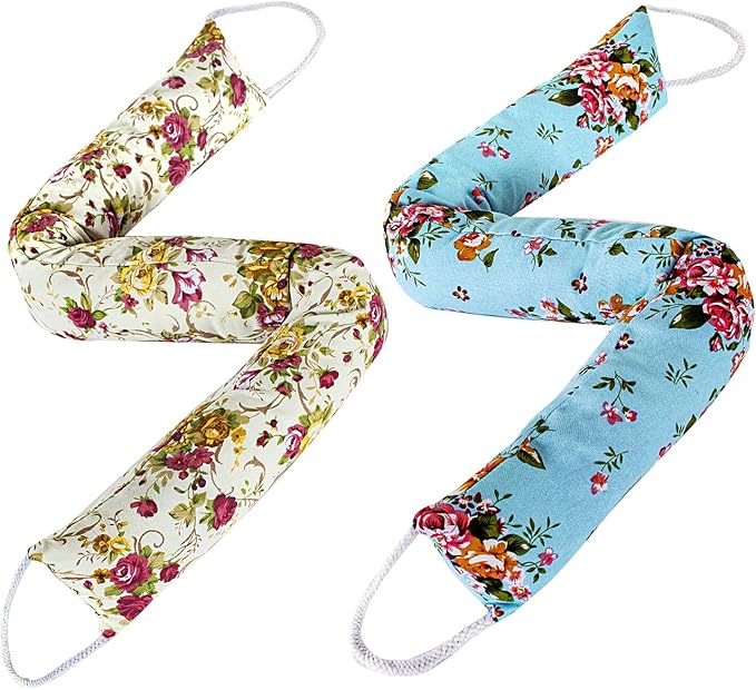 2 Pack 60 Inch 4 Inch Wide Under Door Blocker Door Draft Stopper by CERAYOU