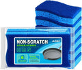 AIDEA Sponges Kitchen-6Count, Non Scratch Scrub Sponge, Dish Sponges | Cleaning by AIDEAHOME