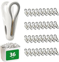 Plastic ClothesPins Heavy Duty Out door 36 Pack by intermain