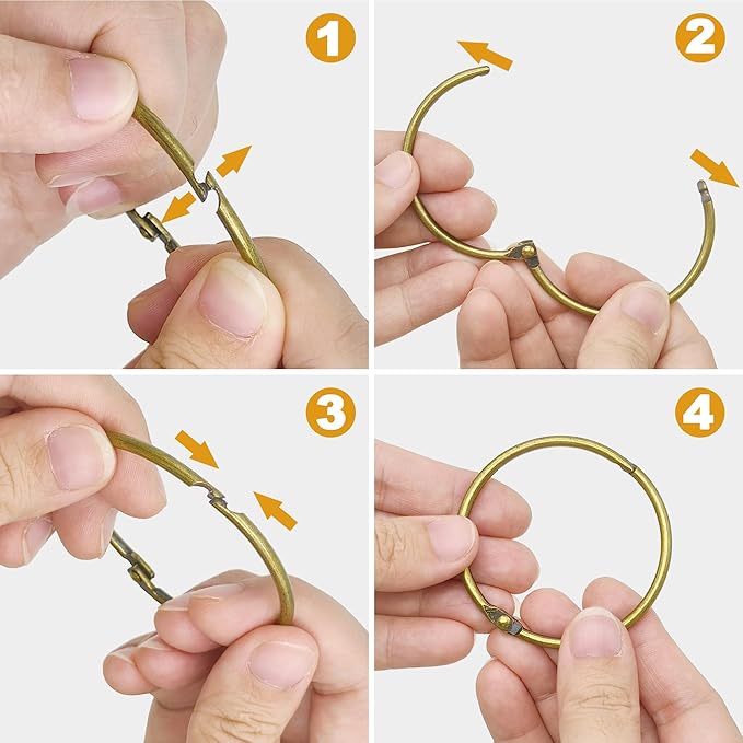 Shower Curtain Hooks Rings, Glide Smoothly Round Shower Rings - Image 6