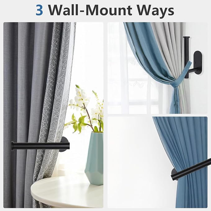 Curtain Tiebacks Hooks Wall Mounted, Curtain Holdbacks Screw-in, Curtain Holders - Image 6