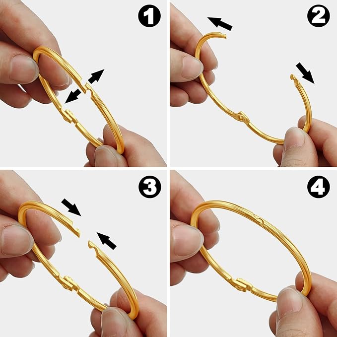 Shower Curtain Hooks Rings, Glide Smoothly Round Shower Rings - Image 6