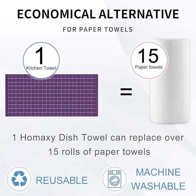Homaxy Kitchen Towels and Dishcloths Set - Image 7
