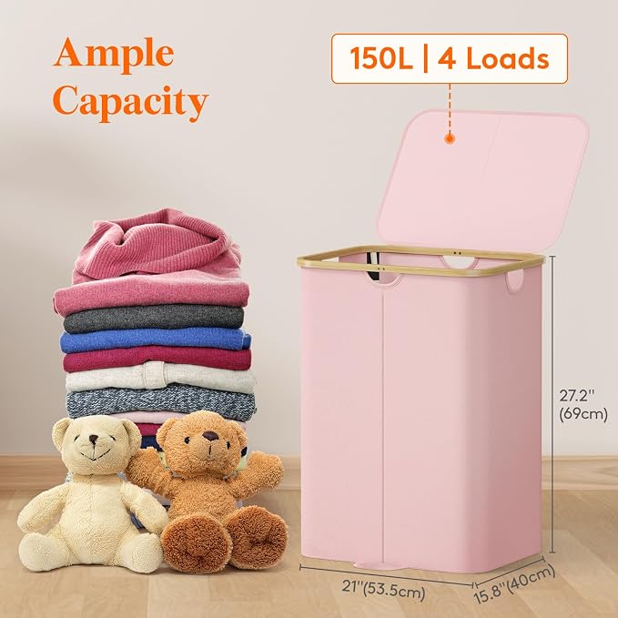 Lifewit 150L Double Laundry Hamper - Image 2