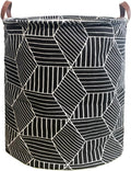 Waterproof Laundry Hamper Collapsible Laundry Basket Leather Handle Laundry Bag by %E2%80%8ETeLUVHome