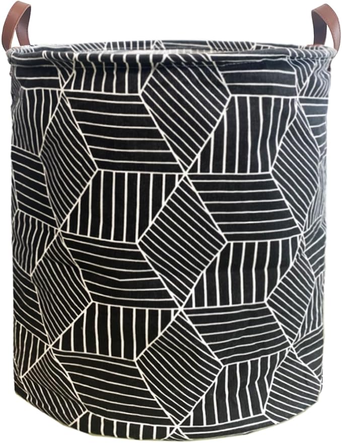 Waterproof Laundry Hamper Collapsible Laundry Basket Leather Handle Laundry Bag by %E2%80%8ETeLUVHome
