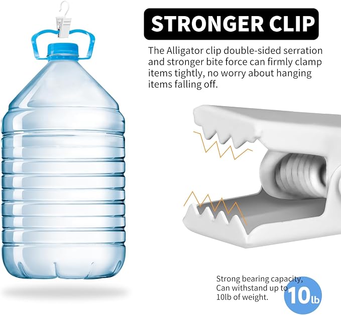 Curtain Clips Hooks, 100 Pack Stainless Iron Drapery Hooks Clips - Image 5