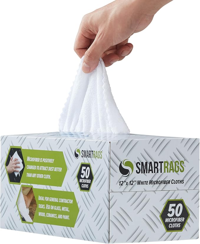 Arkwright Smart Rags Microfiber Cleaning Cloths, Lint Free 180 GSM Reusable - Image 4