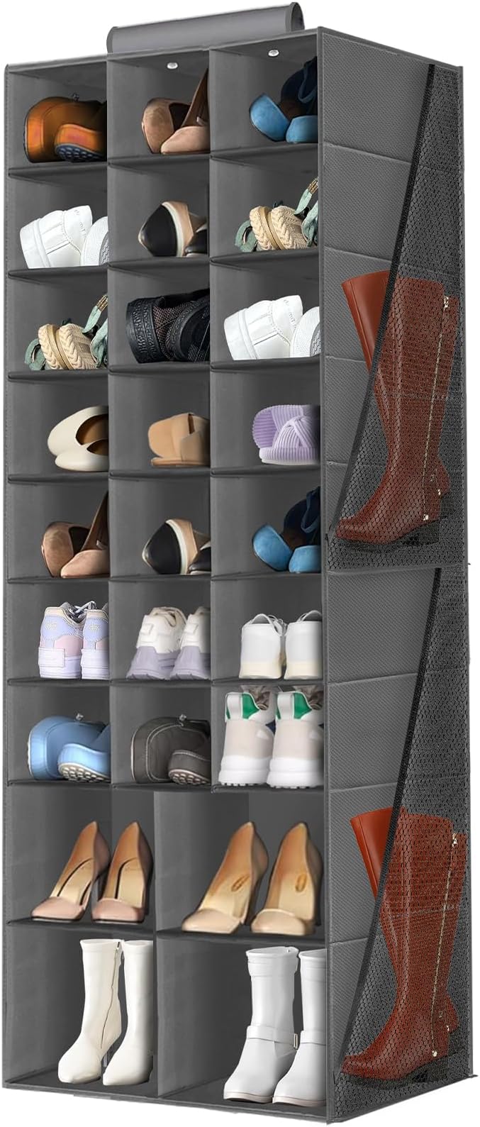 Hanging Shoe Organizer for Closet, Closet Hanging Shoe Storage Rack Holder by VERONLY