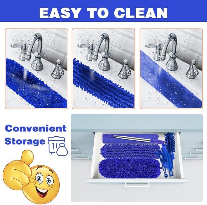 Buysenton Microfiber Duster, Reusable Bendable Dusters, Washable Lightweight - Image 7
