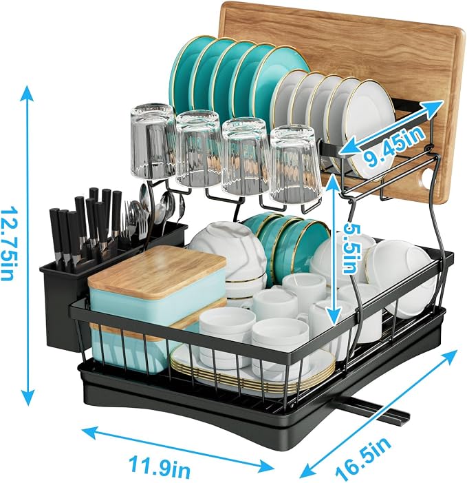 7 code 2-Tier Large Dish Drying Rack - Image 3
